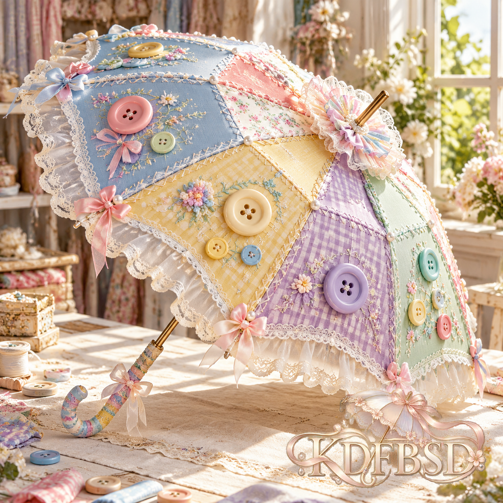 Button Garden Patchwork Umbrella