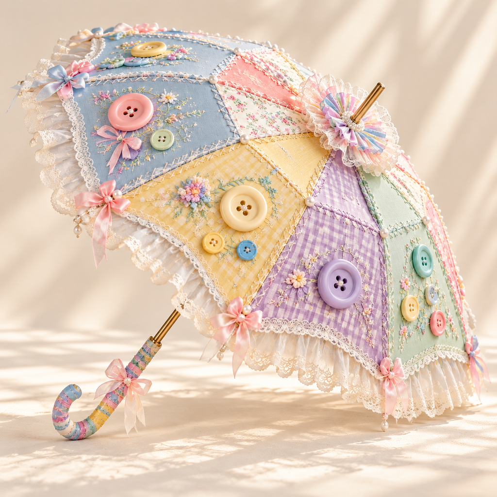 Button Garden Patchwork Umbrella