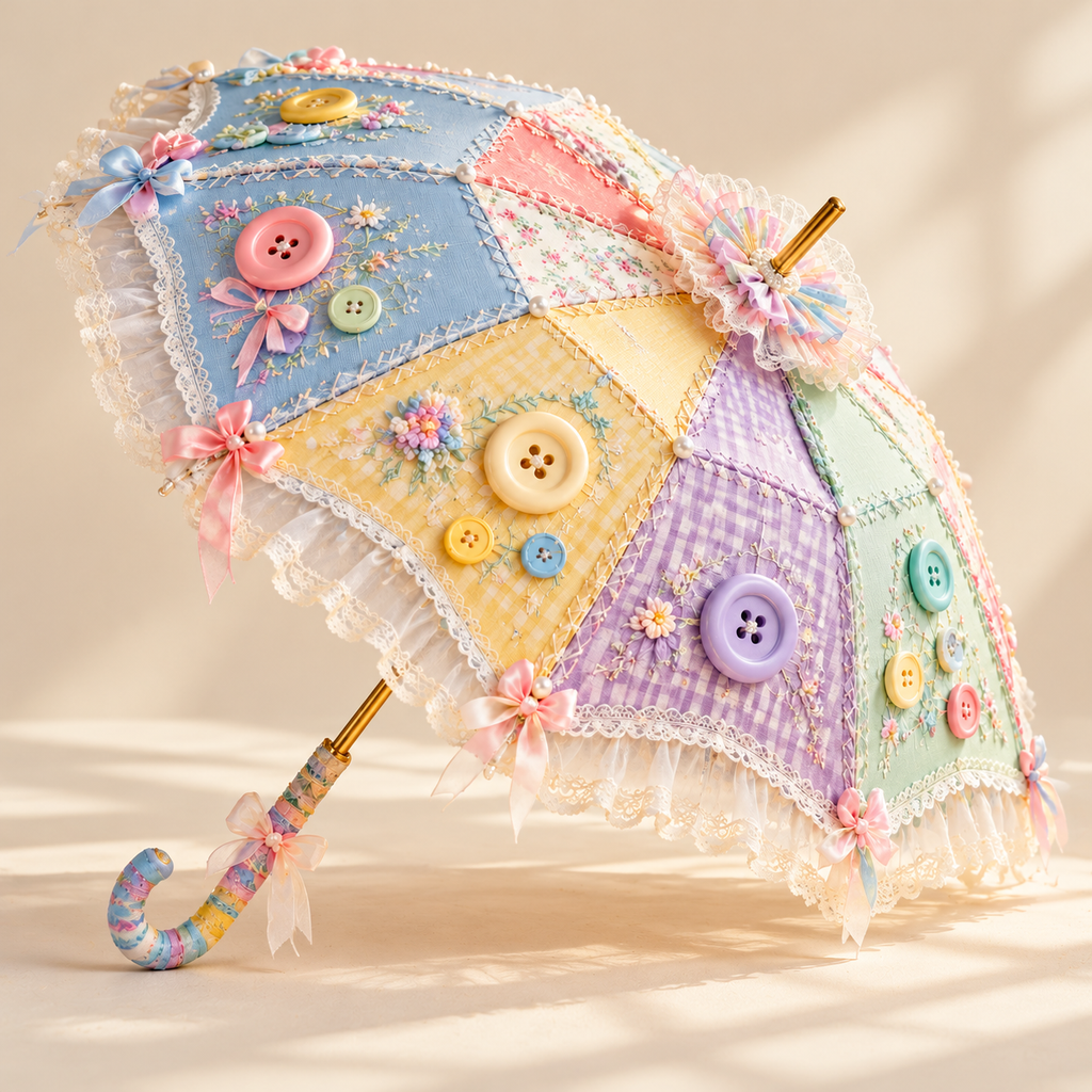 Button Garden Patchwork Umbrella