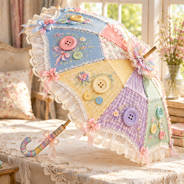 Button Garden Patchwork Umbrella