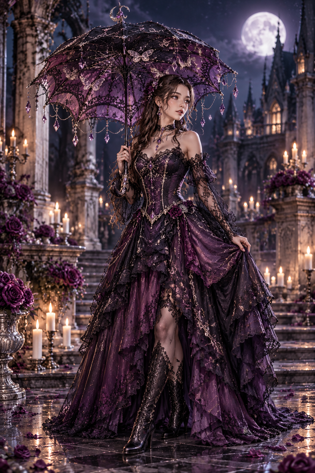 Nocturne Moth Atelier Umbrella