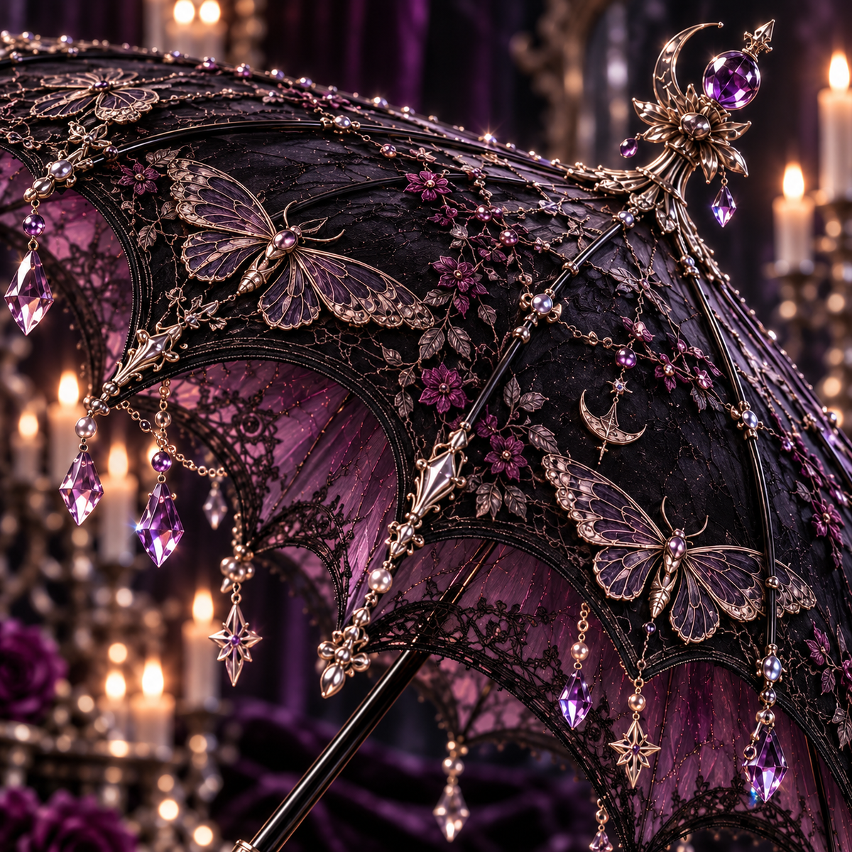 Nocturne Moth Atelier Umbrella