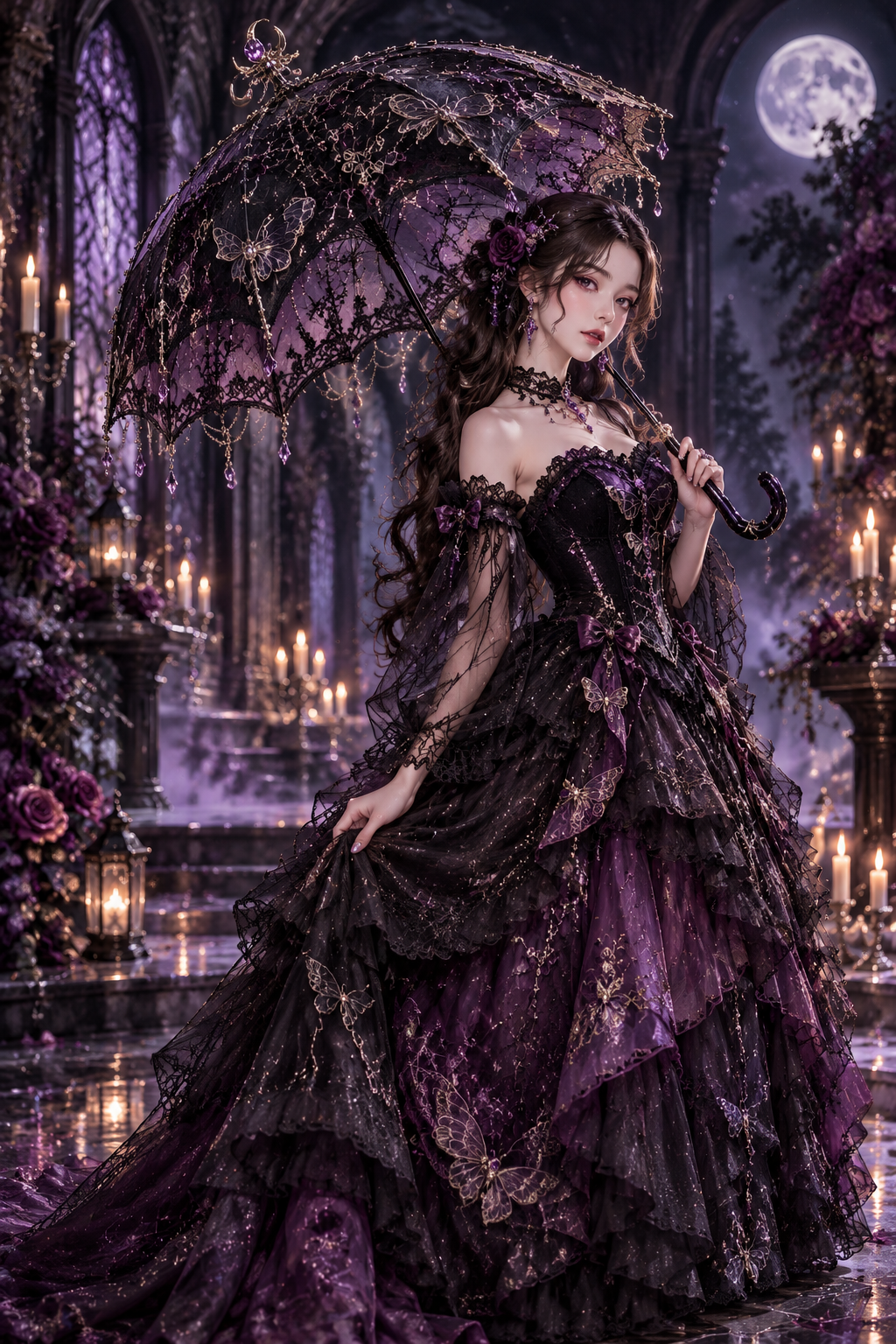 Nocturne Moth Atelier Umbrella