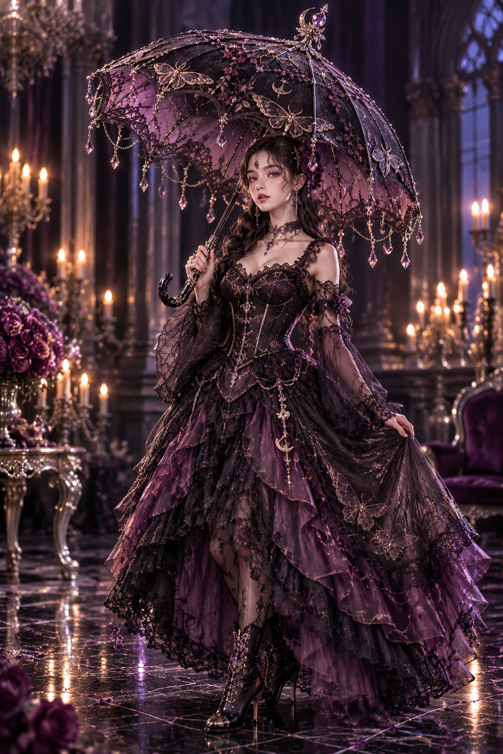 Nocturne Moth Atelier Umbrella