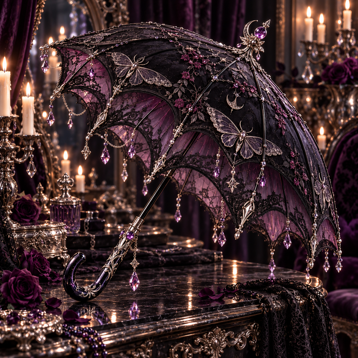 Nocturne Moth Atelier Umbrella