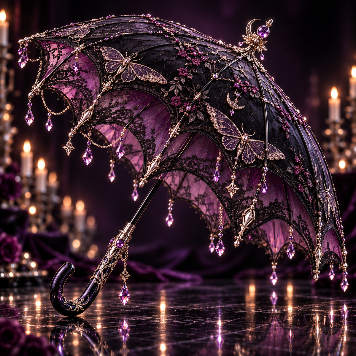 Nocturne Moth Atelier Umbrella