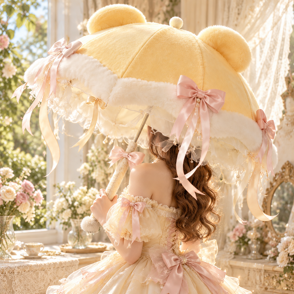 Buttercup Bear Cloud Umbrella