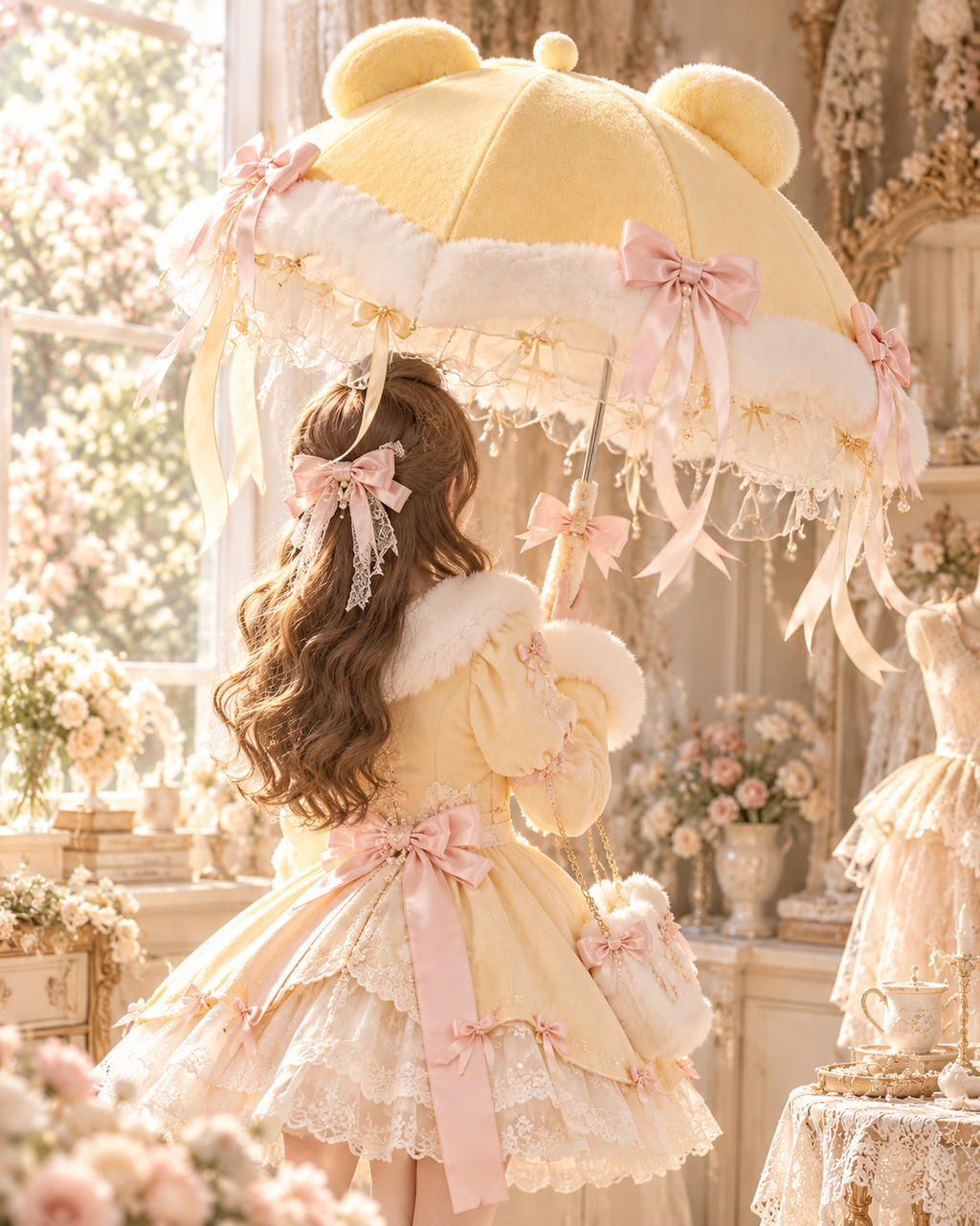 Buttercup Bear Cloud Umbrella